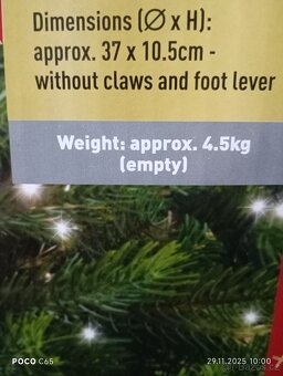 Vánoční stojan stahovací  nádržka na vodu - 6