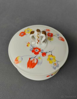 Okouzlující porcelánová bonboniéra/cukřenka Hertel Jacob1930 - 6