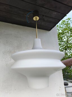 Retro opálový lustr UFO - 70. léta - Karel Volf - 6