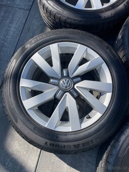 Alu kola VW 5/112 R16 + 205/55/16 letní - 6