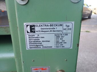 Hoblovka (srovnávačka) s protahem HC 310 s dlabačkou - 6