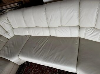 Rohová kožená sedací souprava, 3302 - 6