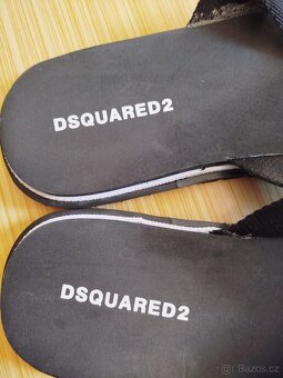Pánské černé pantofle,zn.DSQUARED2, velikost 45 - 6