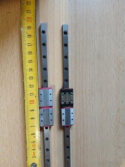 3x Lineární vedení Schneeberger + 2× nové vozíky - 6
