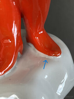 Porcelánová soška Zamilovaný pár 28 cm, Kyjev USSR - 6