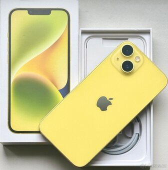 iPhone 14 Yellow BATERIE 100% TOP - 6