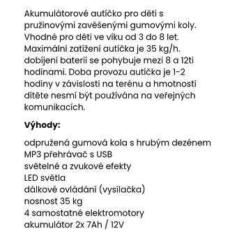 Dětské auto Monster truck 4x4 - 6