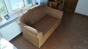 Ratanová sedačka top stav - originál Ratex - 6