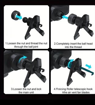 DRŽÁK DO AUTA NA MŘÍŽKU, BEZDRÁTOVÁ INDUKČNÍ NABÍJEČKA 15W - 6