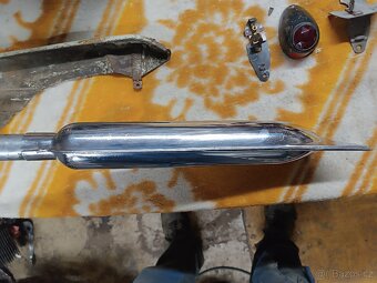 Maska Jawa,výfuk čz 150c,zadní světlo,pulbuben,mustang - 6