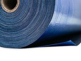 PE plachtovina v roli modrá / černá Kataro - 6