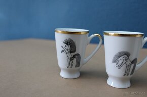 [Retro] Porcelánové likérky Jaroslav Ježek - 5ks - 6