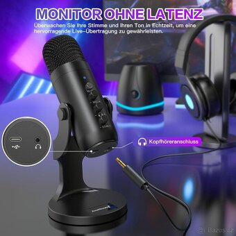 Nový studiový mikrofon pro streamováníí a hraní - 6
