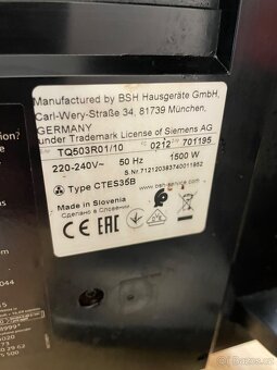 Kavovar Siemens v zaruce - 6