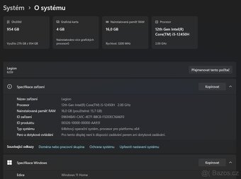 Herní notebook Lenovo IdeaPad Gaming 3 15IAH7 - 6