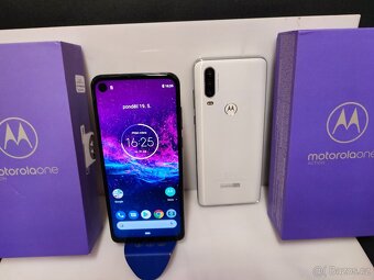 Prodám Motorola one akction,Blue, kompletní balení - 6