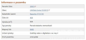 Stavební pozemek v obci Rasochy - Uhlířská Lhota - 6
