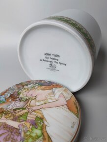 Nádherná porcelánová krabička HUTSCHENREUTHER Alfons Mucha - 6