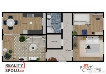 Prodej, byty/3+1, 70 m2, Bítovská 1221/30, 14000 Praha, Hlav - 6