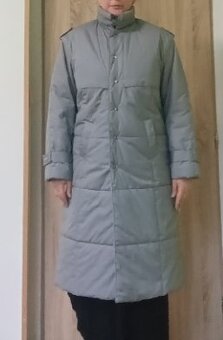 ŠEDÝ DÁMSKÝ ZIMNÍ KABÁT - 6