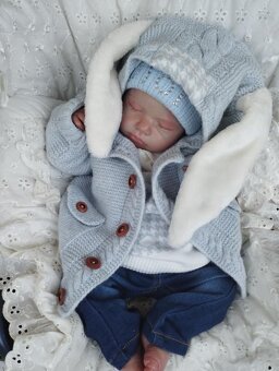 Zajíčková 2 dílná sada - 48% merino - 6