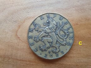 20 Kč dvacet korun dvacetikoruna 2000 svatý Václav mince - 6