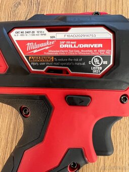 Milwaukee M12 Kompaktní vrtačka/šroubovák Nová na prodej - 6