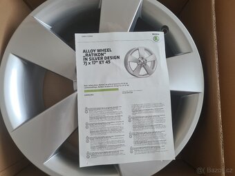 NOVÉ Alu RATIKON 7,0J x 17" ET 45 Karoq Octavia ad - 6