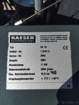 Kaeser SK19 11kw 1,25m³/min Šroubový kompresor kompresor - 6
