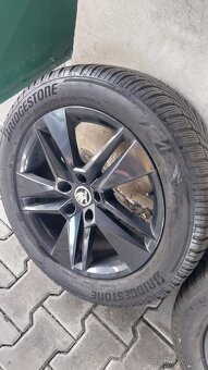 Prodám orig.alu Škoda pneu zimní 215/55/17 - 6