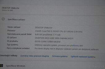 Dell Vostro 14 5401 i5/8GB/SSD 256GB/záruka - 6
