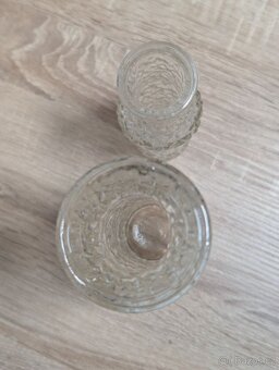 2 ks retro skleněné vázy, Václav Hanuš. - 6