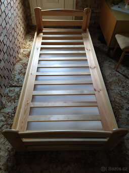 Postel 90x200 z masivu - 6
