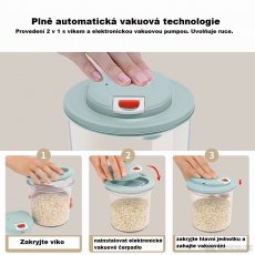 Nádoby pro vakuování včetně USB nabíjecího odsávání - 6