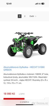 Dětská čtyřkolka Hecht-NOVÁ - 6