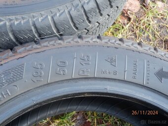 3x Zimní gumy KLEBER 195/50 R15 3x 5MM - 6