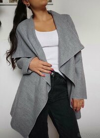 Nový krásný šedý kabátek - velikost univerzální - 6