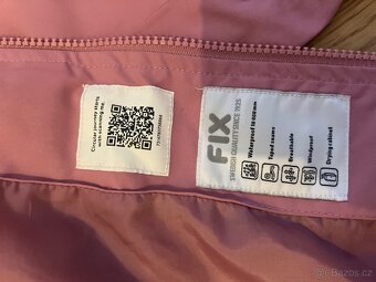 Lindex FIX růžová nepromokavá bunda vel. 104 - 6