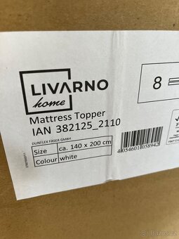 Prodám novou boxspring postel 140 x 200 cm - 6