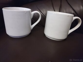 Velké bílé porcelánové hrnky - 6