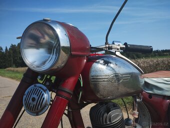 Původní jawa kývačka 250/353 1957 po kompletní renovaci - 6