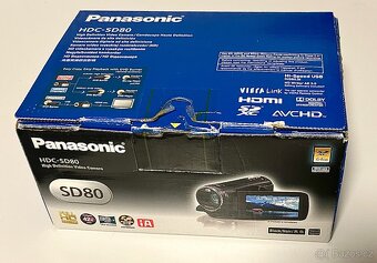 Videokamera Panasonic HDC-SD80 a 2x baterie - 6