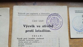 SVAZ BRANNOSTI - pamětní dýka a dokumenty 1945-1949 - 6