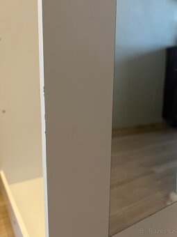 Dětská šatní skříň se zrcadlem, věšákem na šaty - 6