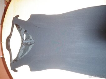 luxusní dlouhé černé šaty - vel. S/M - 6