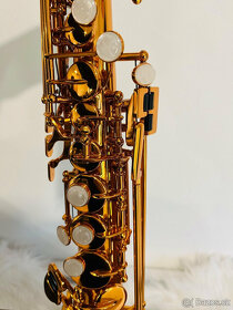 Predám nový B- soprán saxofón kópia-Henri Selmer, farba kráľ - 6