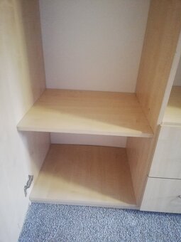 Šatní skříň se zrcadlem, dekor bříza, dobrý stav, pevná, - 6