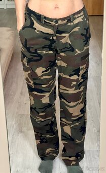 Maskáčové baggy-cargo kalhoty vel.M/38 - 6