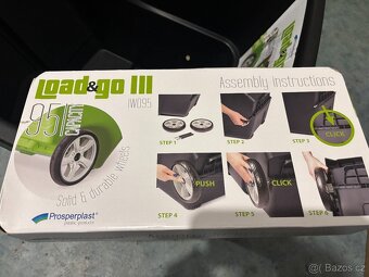 Prodám Vozík zahradní LOAD&GO III 95l černý - 6