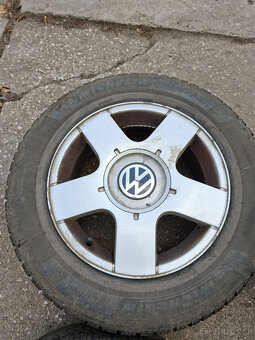 Alu kola vw golf 4 , 195/65R15 zimní pneu - 6